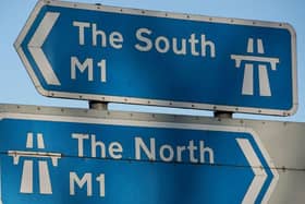 Traffic is halted both ways on the M1 on Friday morning
