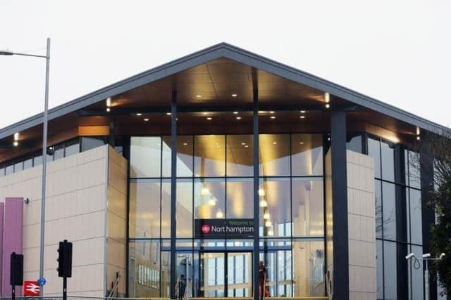 A man was arrested at Northampton Railway Station with amounts of cannabis and heroin in his pockets.