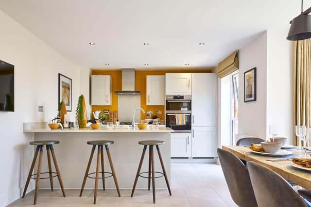 The kitchen inside the Bolsover showhome
