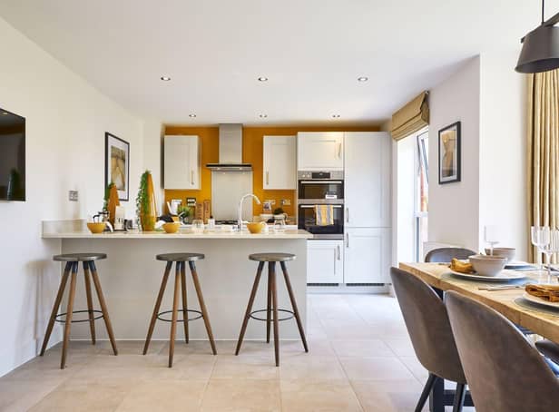 The kitchen inside the Bolsover showhome