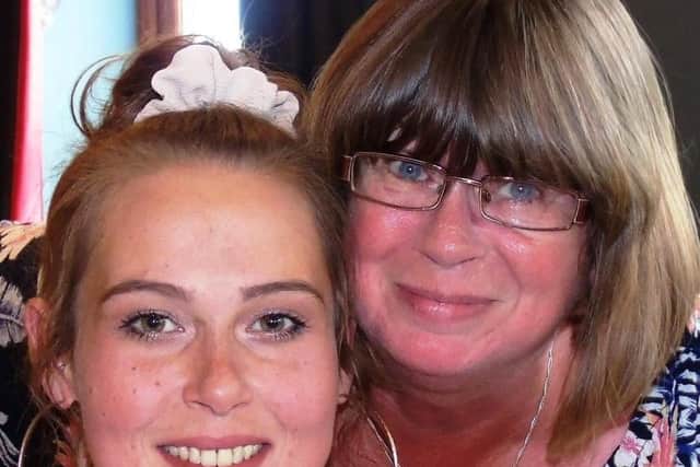 Becky and her mum.