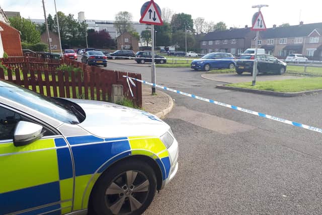An area around Constable Road remained cordoned off with a police presence on Wednesday morning