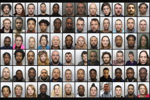 Police revealed in Februay how 72 offenders had been sentenced to a combined 221 years for County Lines drugs offences