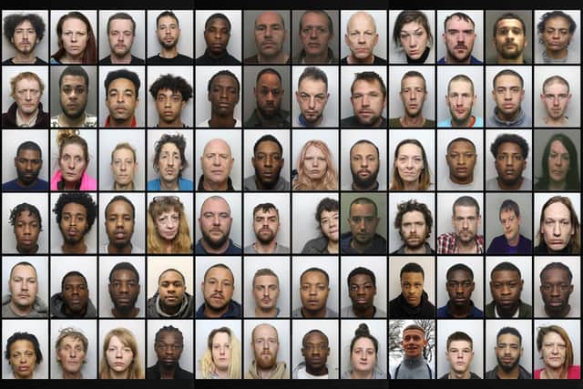Police revealed in Februay how 72 offenders had been sentenced to a combined 221 years  for County Lines drugs offences