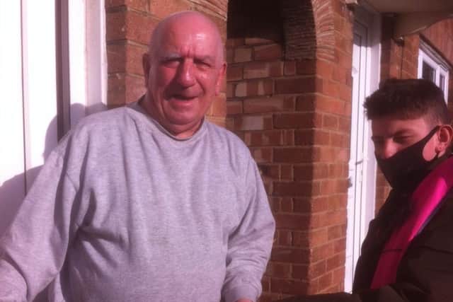 Kai from Isebrook School, Kettering, has been volunteering on placement here two days a week during Covid with his support worker Richard. Now that One Wellingborough has finished, he is volunteering in the day centre and on the shopping service