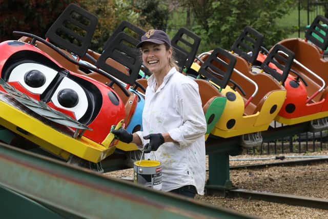The Ladybird rollercoaster gets a lick of paint