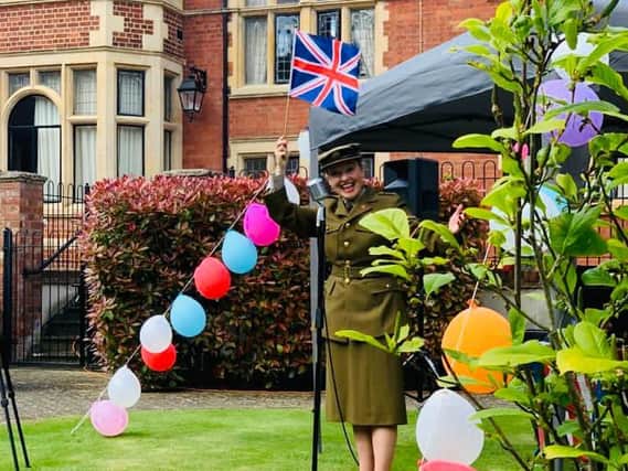 Live entertainment has returned to Elm Bank Care Home in Kettering
