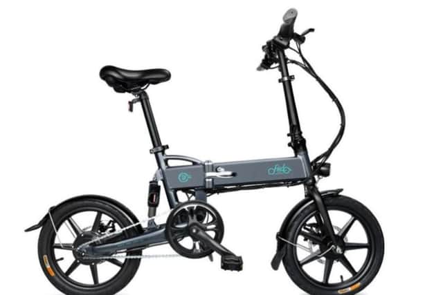 The stolen grey coloured Fiido D2 e-bike worth £650.