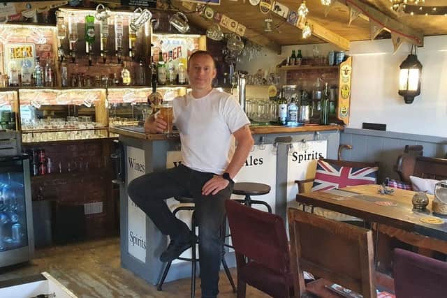 Last year's winner of Britain's Best Home Bar, Lee Morris.