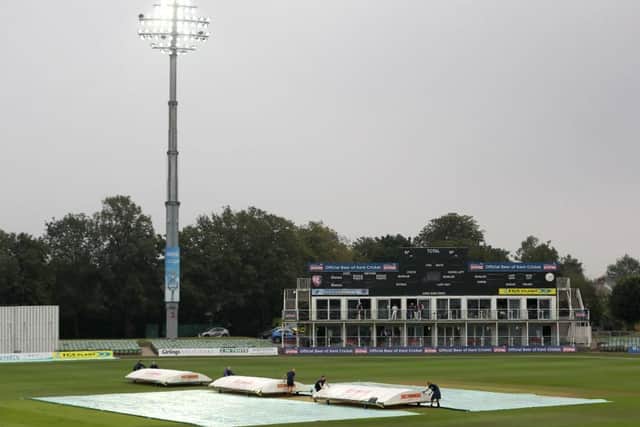 There was no play possible at Canterbury on Friday due to rain