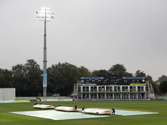 There was no play possible at Canterbury on Friday due to rain