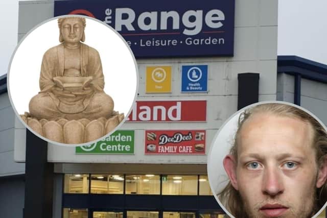 Callum Gordon made off with a Buddha statue (picture for illustrative purposes) from The Range