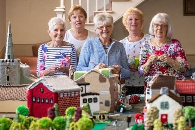 Members of the Thrapston Yarn Bombers. File picture by James Linsell-Clark.