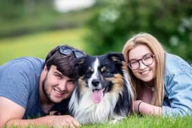 Rhianna Conway and Kurt Baker’s dog Domino has won the Northants Telegraph's Pet Competition