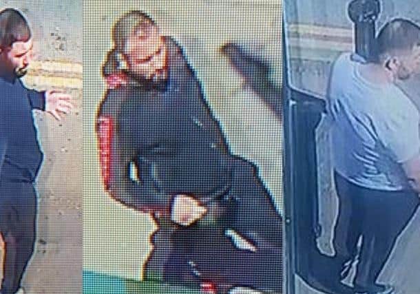 Police want to speak to these men.