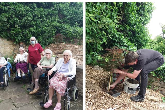 Residents were on hand to watch the jubilee trees being planted