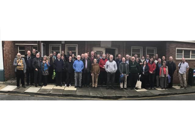 Members of Northamptonshire Natural History Society's astronomy section in 2017 to mark its 60th anniversary