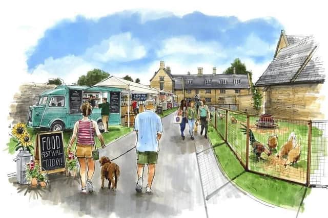 An artist's impression of the entrance