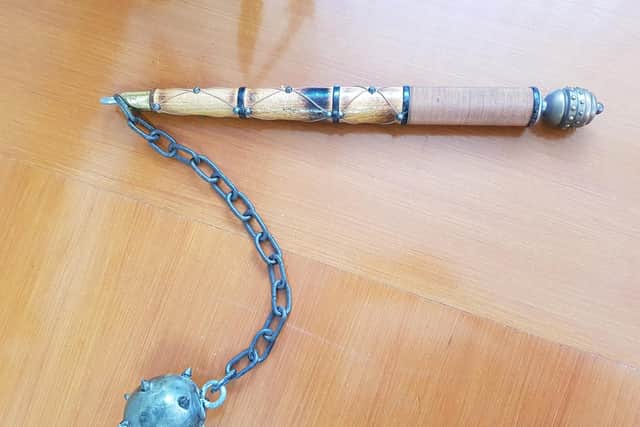The ball-and-chain flail - photo by the Neighbourhood Police Team in Kettering