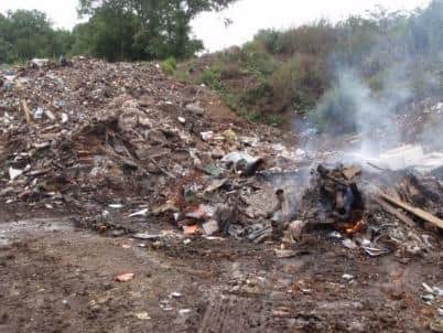 Some of the waste at Monkton Sidings