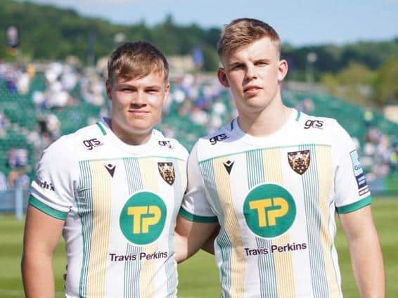 Tom Litchfield (left) and Ollie Newman (picture: Northampton Saints)