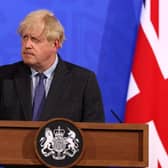 Boris Johnson delivered his disappointing news in a Downing Street news conference last night