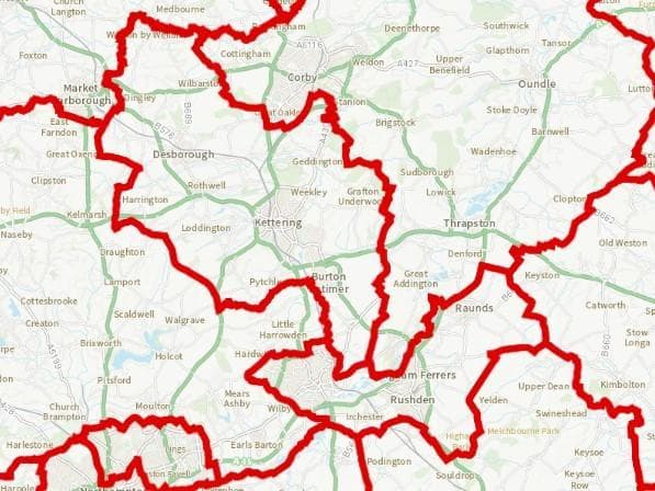 The north Northamptonshire neighbourhoods whose MP could now be miles away instead of on their doorstep 