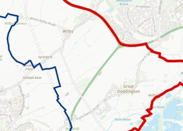 Wilby and Great Doddington could join the constituency of South Northamptonshire
