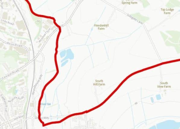 The two halves of Stanton Cross in Wellingborough could be represented by two different MPs