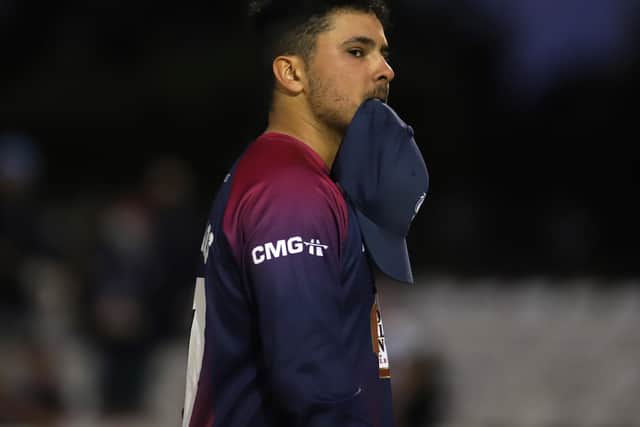 Ricardo Vasconcelos shows his disappointment as the Steelbacks suffer defeat at Derby (Pictures: Peter Short)