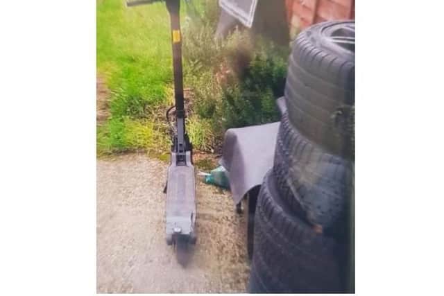 The scooter that has been stolen