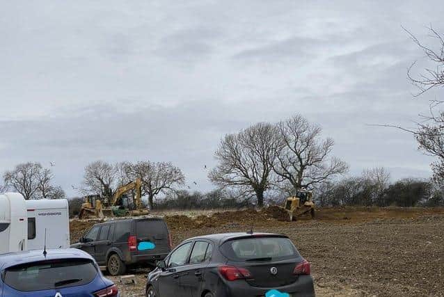 The site days after the group moved in without warning in February