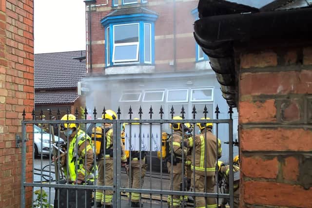 Northants Fire and Rescue attend the fire