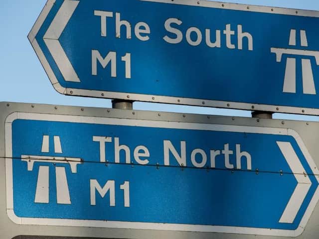 One lane is blocked on te M1 at Junction 15A on Wednesday morning