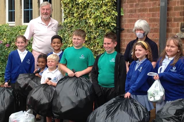Pupils have been keenly collecting cans