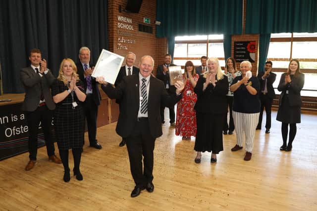 Steve Elliott applauded by colleagues and guests