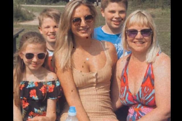 Lauren with the family at Stanwick Lakes