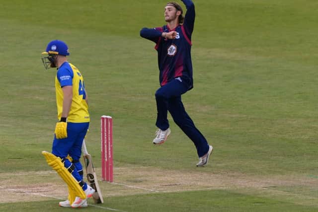 Freddie Heldreich in action for the Steelbacks at Durham