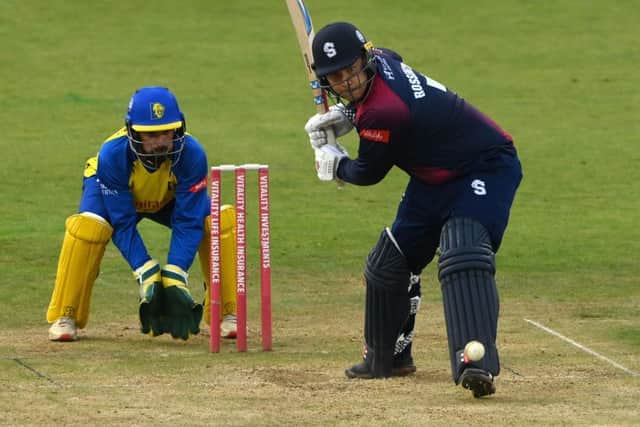 Adam Rossington hit a superb 59 as the Steelbacks thrashed Durham by nine wickets