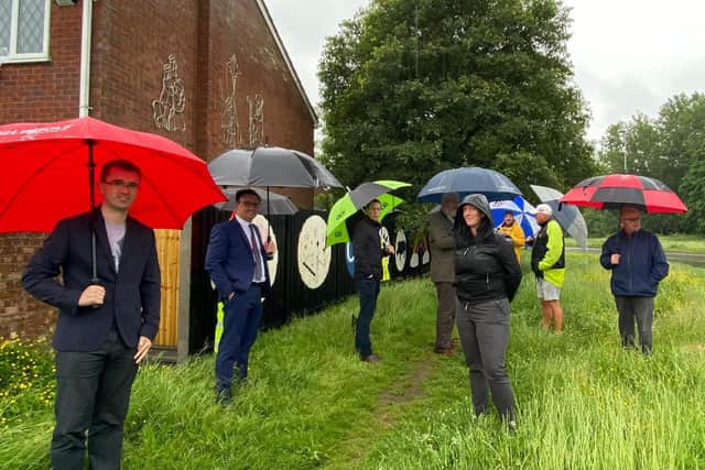 Local councillors held a site meeting with MP Tom Pursglove to try to come up with a solution to the issue