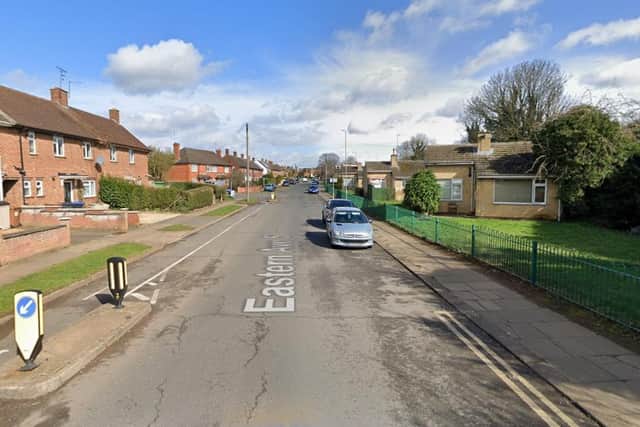 A man exposed himself to a woman as she sat in her car in Eastern Avenue South.