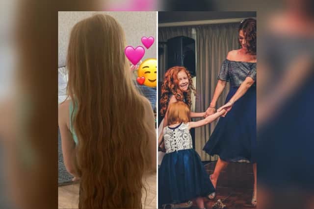 Her mum and sister are also red-heads