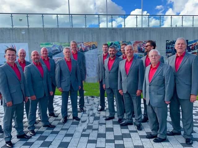 Northampton Male Voice Choir Lite, at Silverstone Circuit in 2019