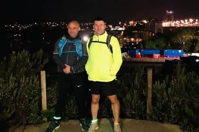 Andy and Glen had to stop after 50km because of the dreadful weather conditions
