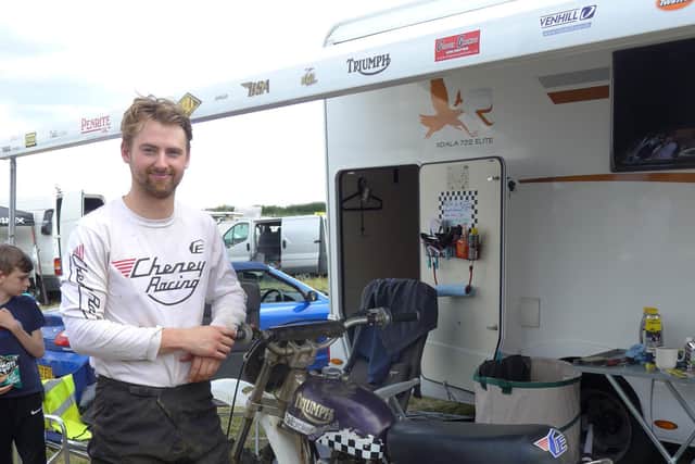 Wellingborough's Greg Speed (Cheney BSA) triple winner and consistent top flight classic MX rider.