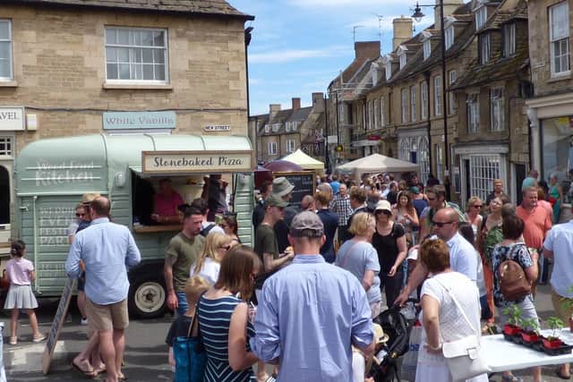 The Oundle Food Festival takes place in the town centre every year.