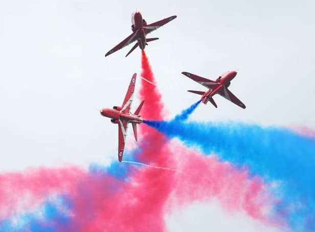The Red Arrows are famous for their spectacular aerial displays