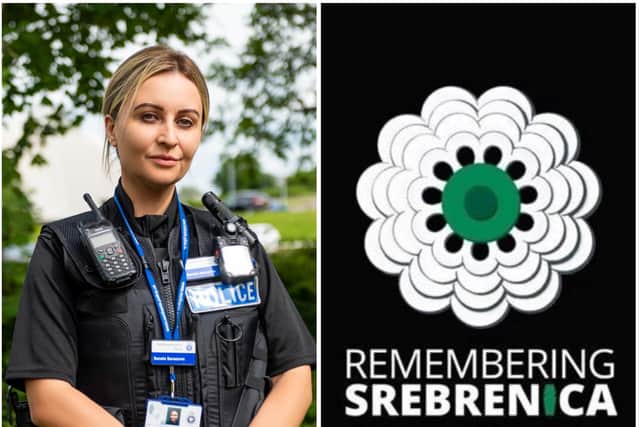 PC Sanela Saracevic Hujic started a new life in Northamptonshire after being forced to her homeland