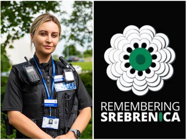 PC Sanela Saracevic Hujic started a new life in Northamptonshire after being forced to her homeland