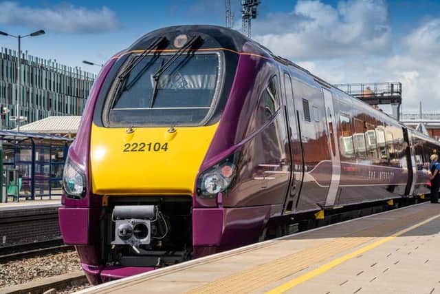 An east Midlands Railway Intercity train caught fire moments after leaving Kettering station last night